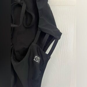 Jolyn Soren Swim Suit Black With Cutout Details